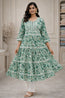 Green Color Anakali Gown