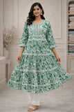 Green Color Anakali Gown