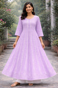 Cotton Fabric Anarkali