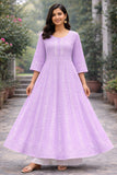 Cotton Fabric Anarkali