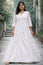 White Color Angarkha Style Dress
