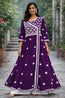 Wine Color Angarkha Dress