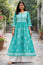 Teal Blue Chiffon Anarkali