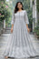 Grey Color Chiffon Anarkali